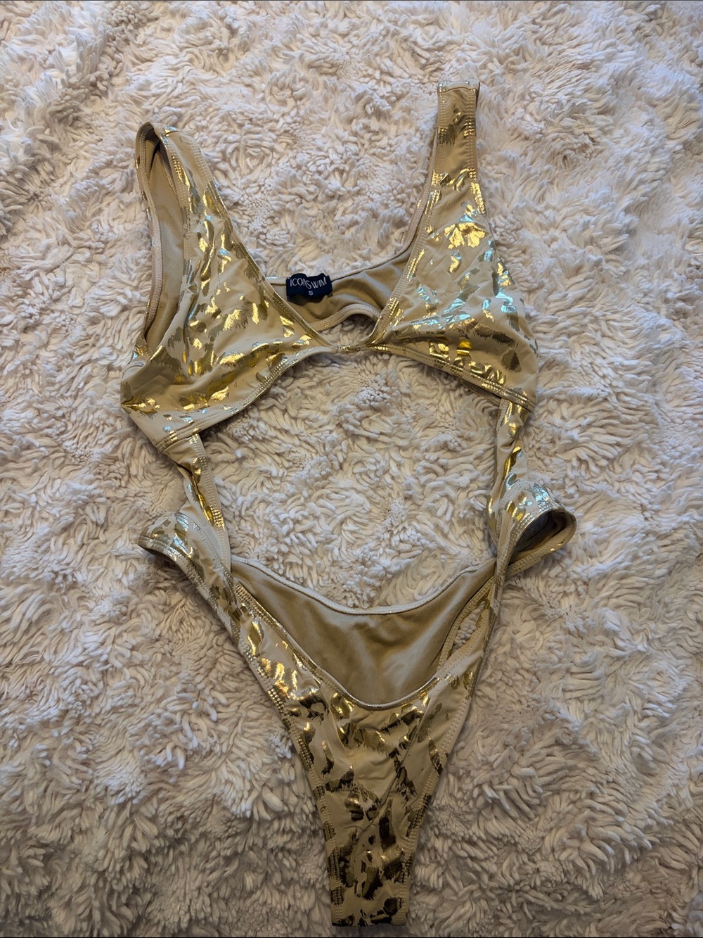 OC Swim Metallic Gold Bikini - Shiny Gold Women’s Two-Piece